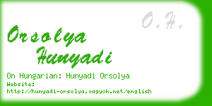 orsolya hunyadi business card